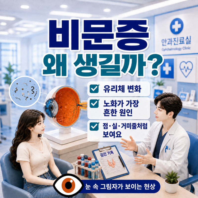 비문증이란? 원인과 증상 총정리, 눈앞에 날파리가 보인다면