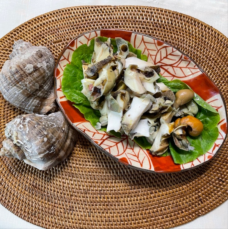 참소라 삶는법 제철 지나니 조금 아쉽네요