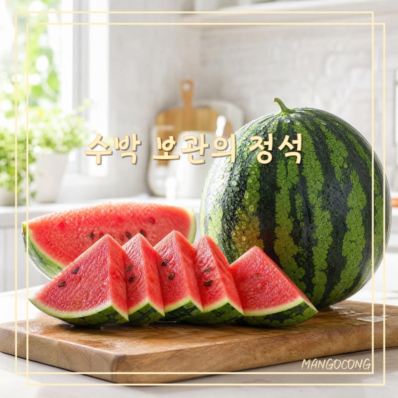 수박 보관법, 통수박부터 자른 수박까지 오래 신선하게 보관하는 방법