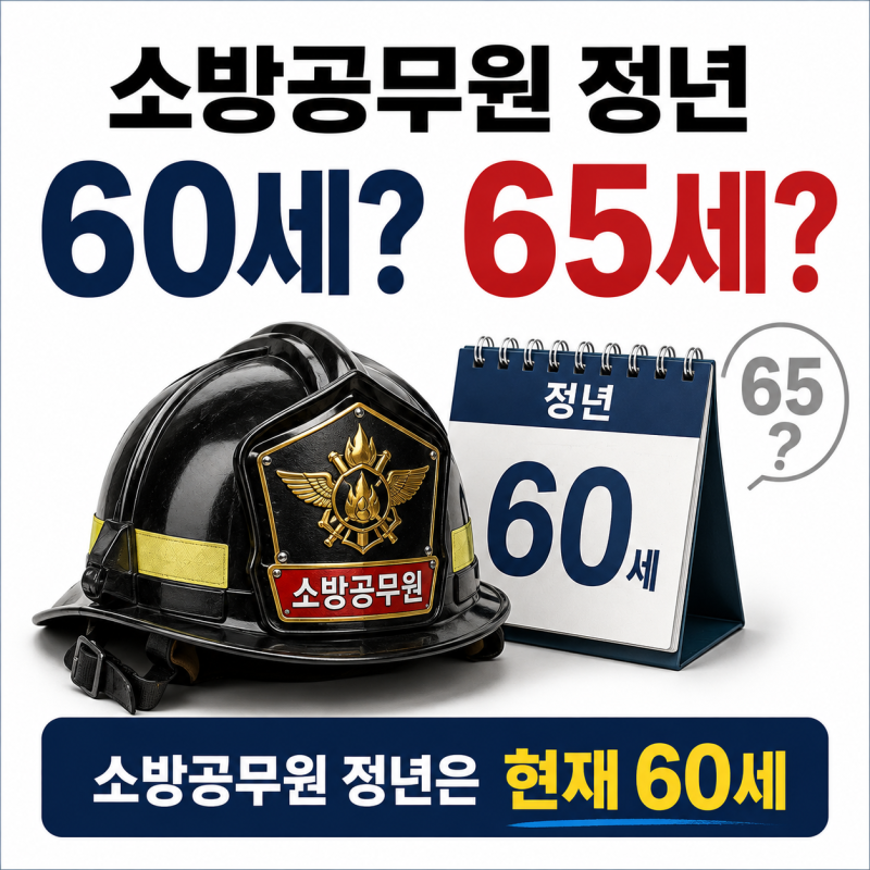 소방공무원 정년 65세 연장될까? 계급 정년과 퇴직 후 연금 받는 나이