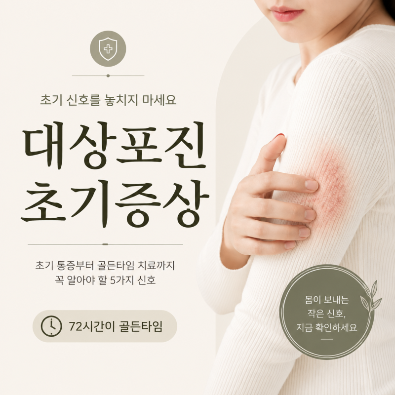 대상포진 초기증상, 몸 한쪽이 찌릿하다면 놓치지 마세요