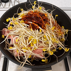대패삼겹살 콩나물불고기 만들기 콩불 콩나물요리