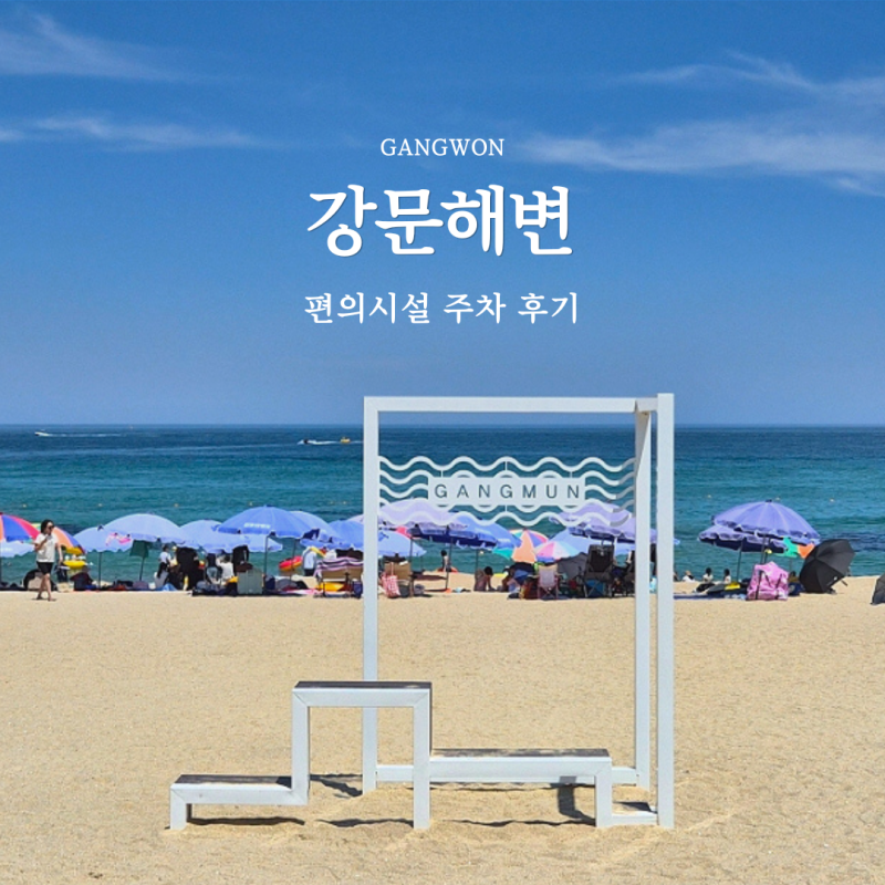 강릉 강문해변 해수욕장 수영 샤워장 파라솔 주차장 튜브 가격