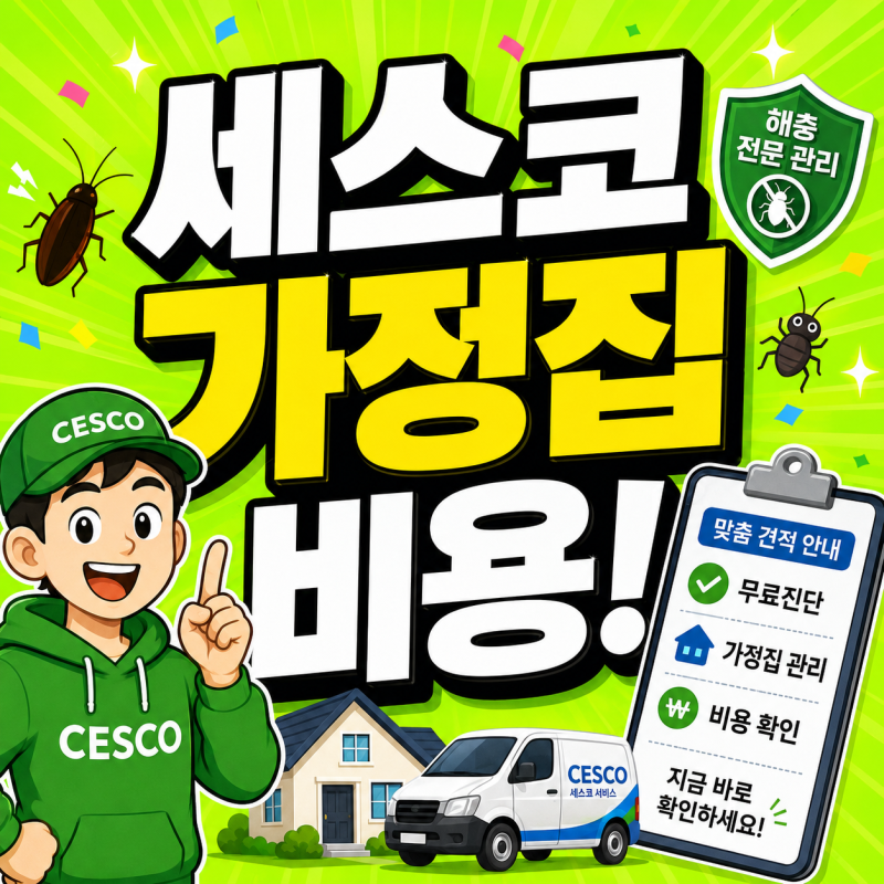 세스코 가정집 비용 얼마? 바퀴벌레 원룸 실제 견적 후기(방역 비용)