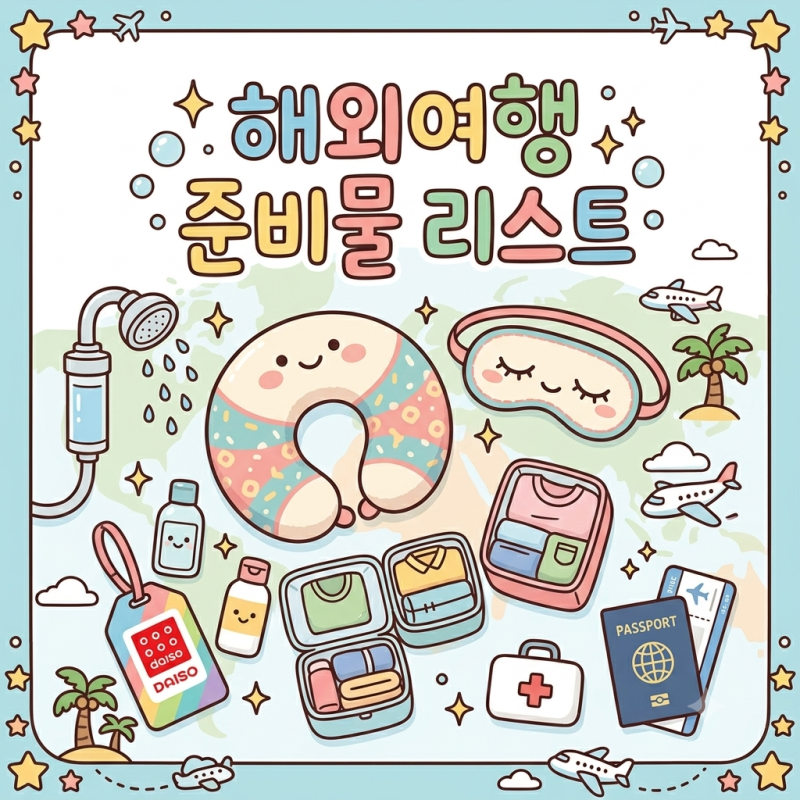 해외여행 준비물 리스트 완벽 정리 다이소 쿠팡 활용법까지 나트랑 여행 전 직접 챙긴 템 공....