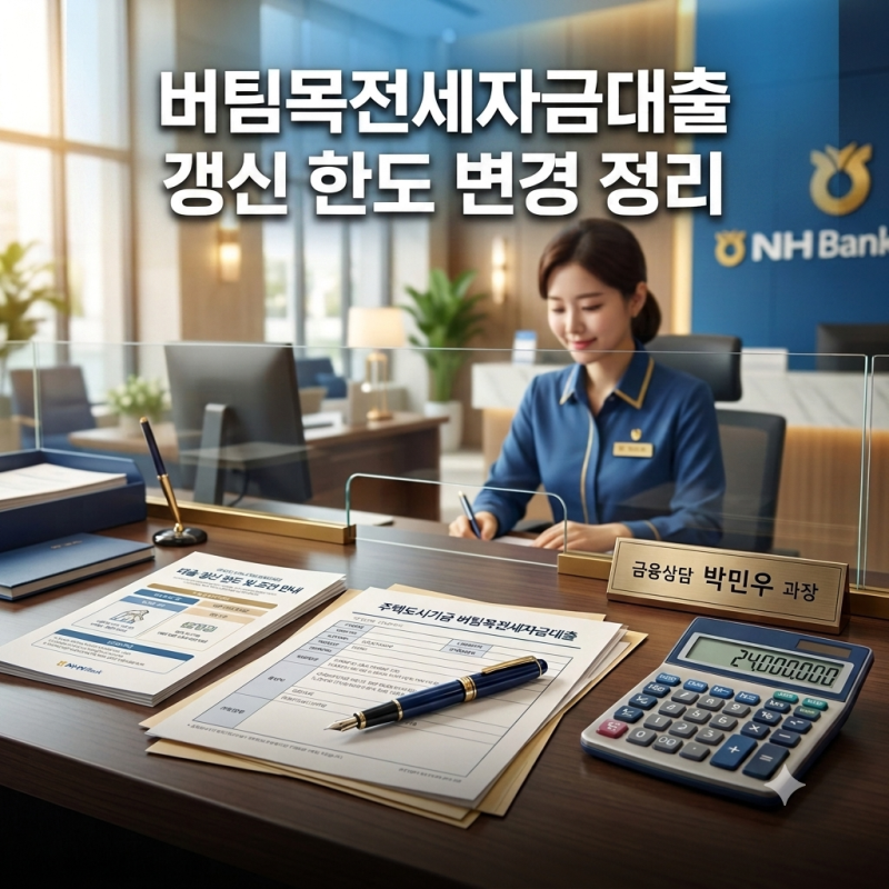 버팀목 전세자금대출 갱신 시 한도 변경 기준정리