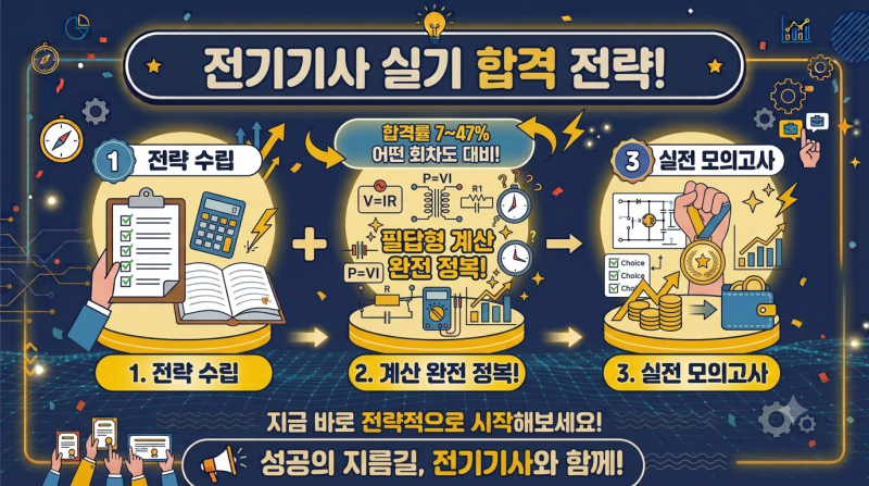 전기기사 실기 합격 전략 — 필답형 계산 완전 정복 2026 ⚡