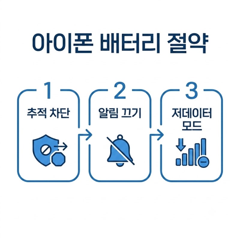 초보자도 삽가능한 아이폰 배터리 절약 설정 방법