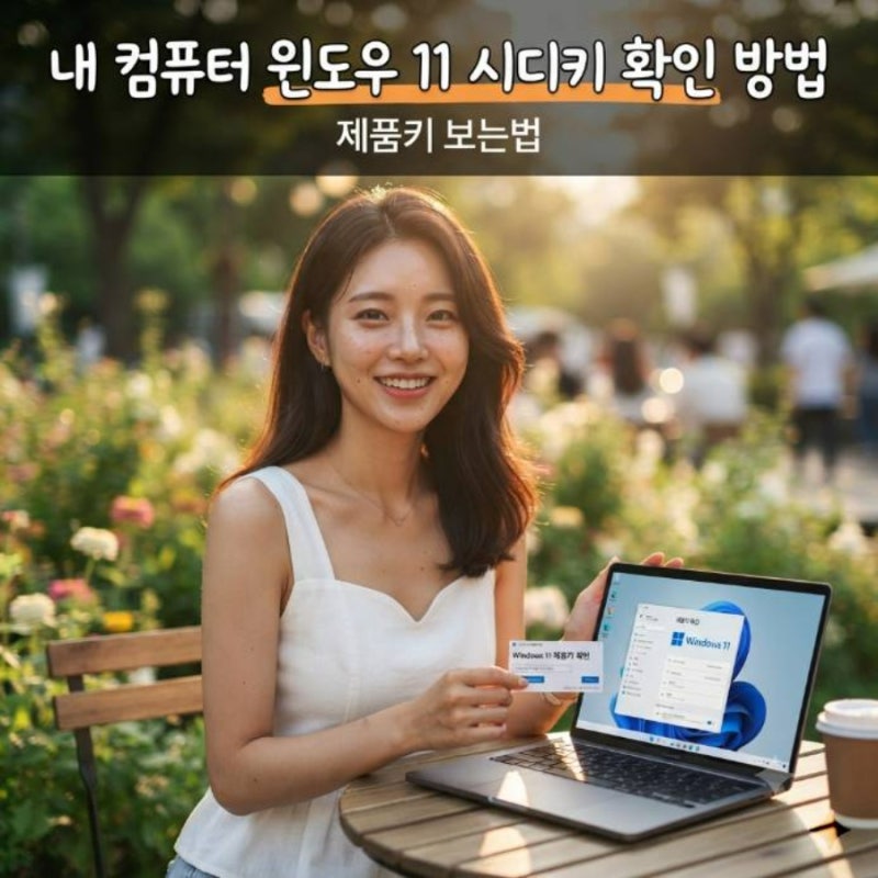 내 컴퓨터 윈도우 11 시디키 확인 방법 제품키 보는법
