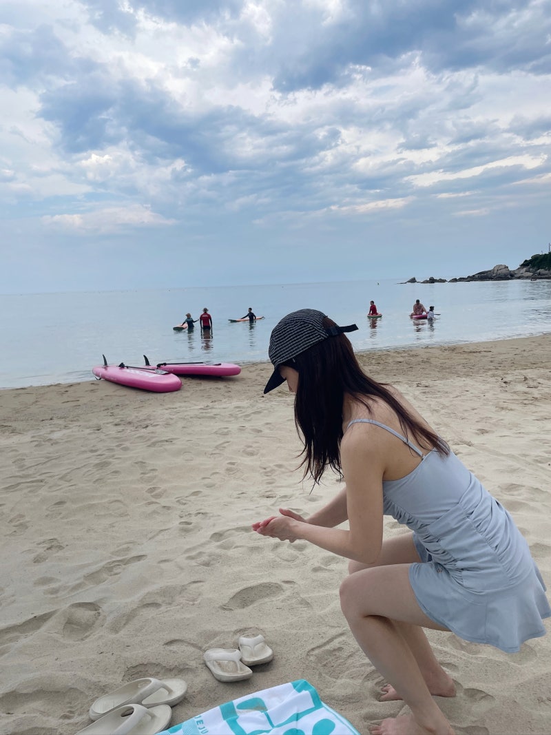 유교걸 원피스 수영복 - 1년 착장 후기 (내돈내산) | 라메레이 Solid Shirring Sleeveless SwimSuit