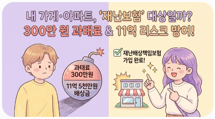 [필독] 내 식당·아파트 재난배상책임보험 대상일까? 5분 확인으로 생돈 300만 원 아끼는 특급 ....