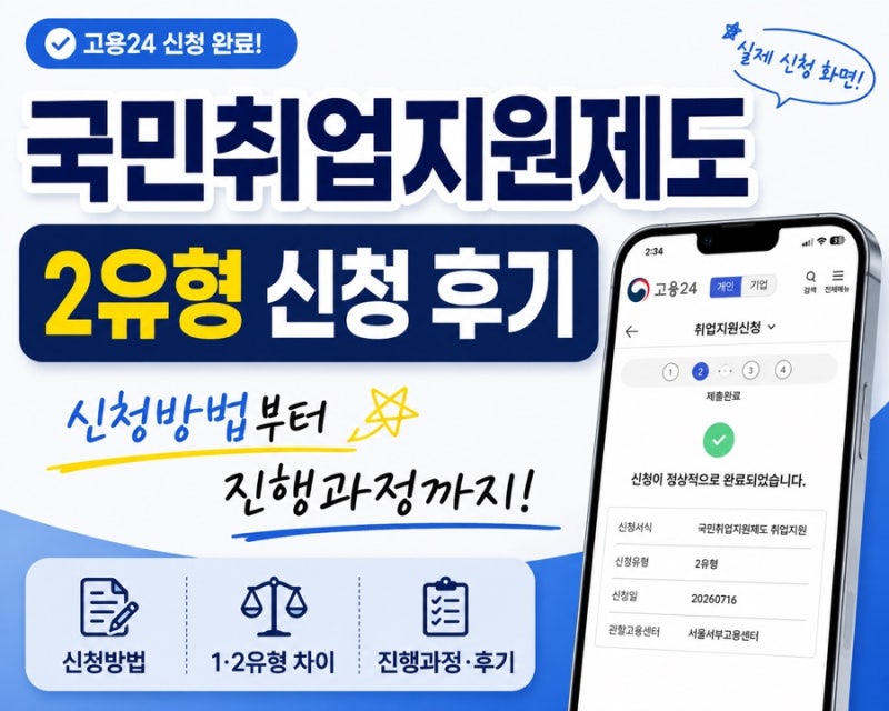 국민취업지원제도 신청 후기｜1유형·2유형 차이부터 신청방법까지&실제 신청 후기와 진행 ....