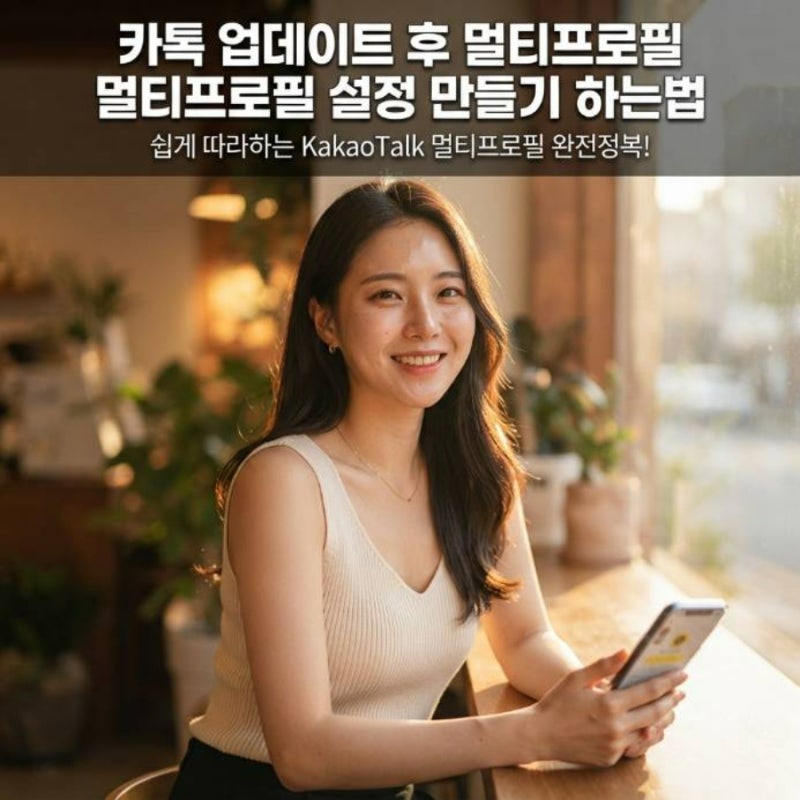 카톡 카카오톡 업데이트 후 멀티프로필 설정 만들기 하는법