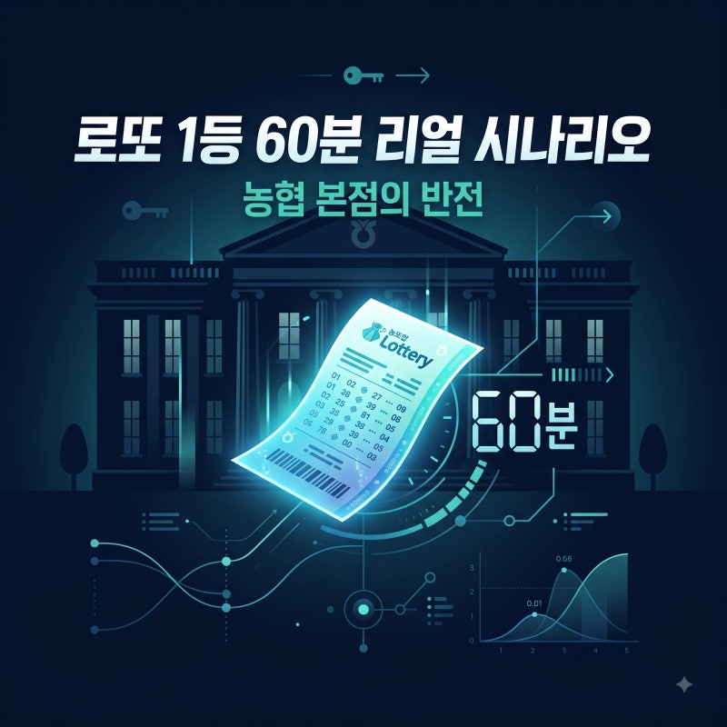 로또 1등 당첨되면 농협 본점 1층에서 진짜 일어나는 60분간의 반전