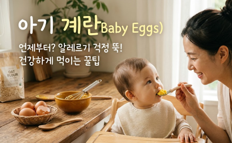 아기 계란 언제부터 먹여도 될까? 알레르기 예방법과 완충 노하우