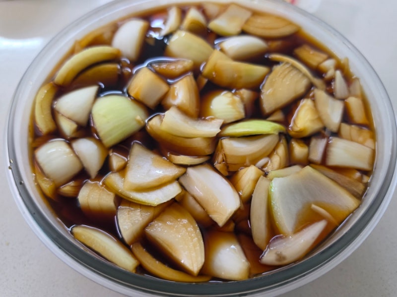 청정원 햇살담은장아찌 간장소스로 양파장아찌 만들기