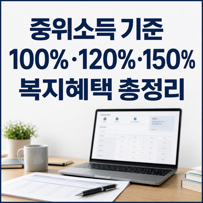 중위소득 100%·120%·150%란?ㅣ구간별 받을 수 있는 복지 혜택 총정리 (2027)