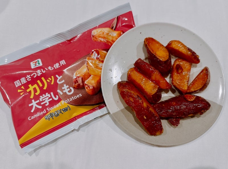 일본 세븐일레븐 편의점 고구마맛탕 후기, gs25 가격 맛 비교!