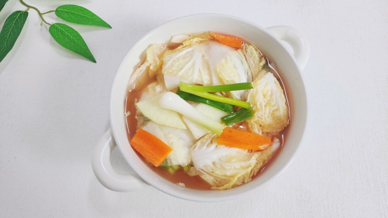 채소반찬 만들기, 여름 나박김치 담그기 배추 넣은 무우 물김치 맛있게 담그는법