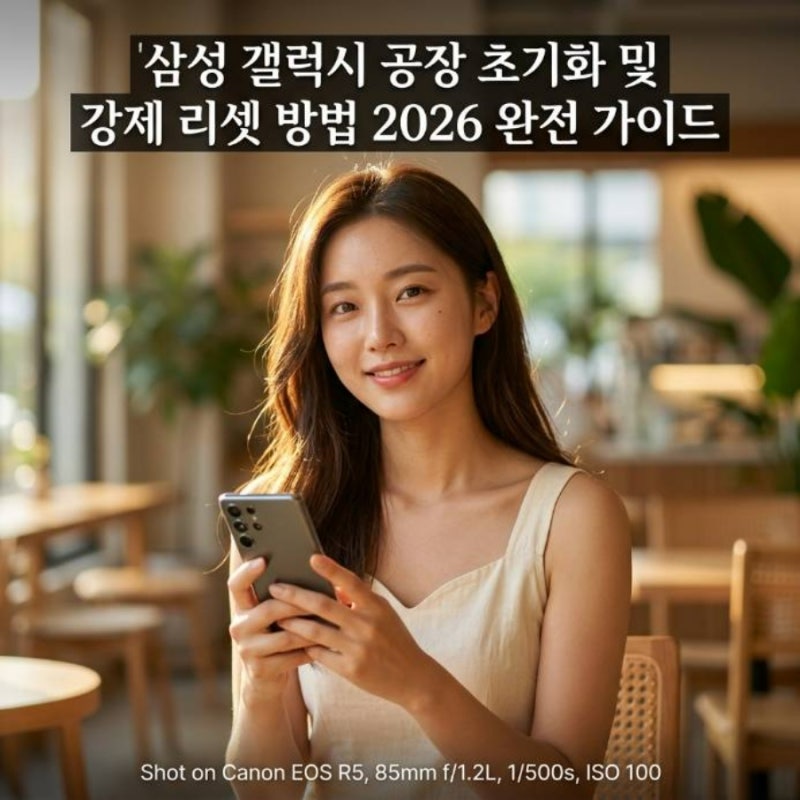 삼성 갤럭시 공장 초기화 및 강제 리셋 방법 2026 완전 가이드