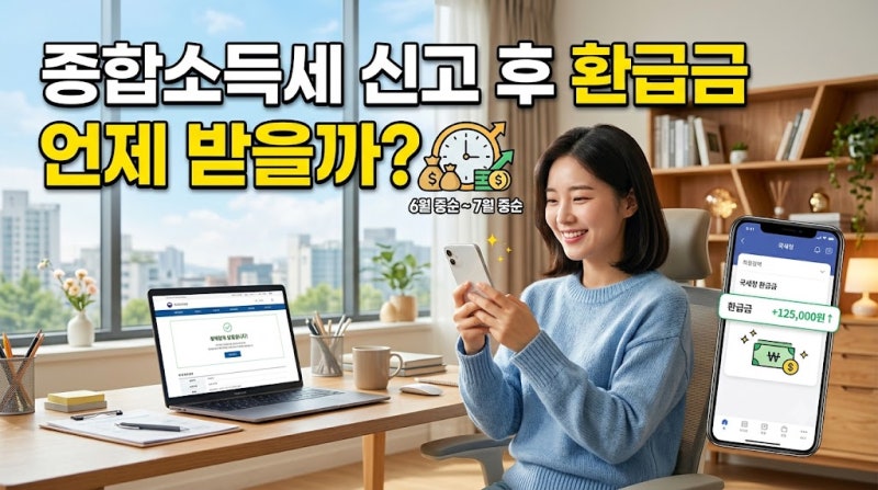 종합소득세 신고 후 환급금 언제 받을까? 지급일·조회 방법·환급이 늦는 이유 총정리