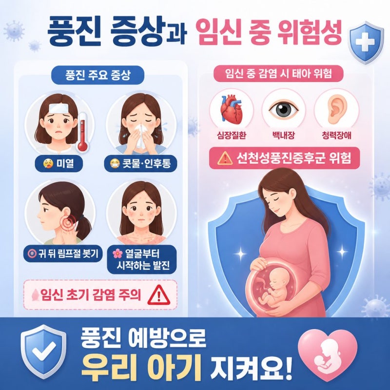 풍진 완벽정리 - 아이는 가볍게 지나가도 임신부에게는 위험한 이유, MMR 접종 시기까지 총정....