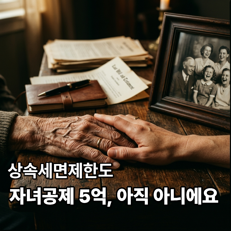 상속세면제한도, 자녀공제 5억은 아직 아니라는 거 아셨나요