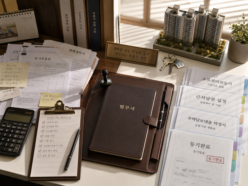 아파트 매매 법무사 꼭 필요할까? 대출·소유권이전 업무 정리