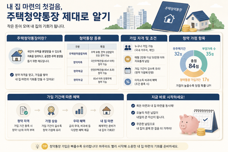 부동산공부(15)_ 내 집 마련 앞당기는 비법! '주택청약종합저축' 200% 활용법