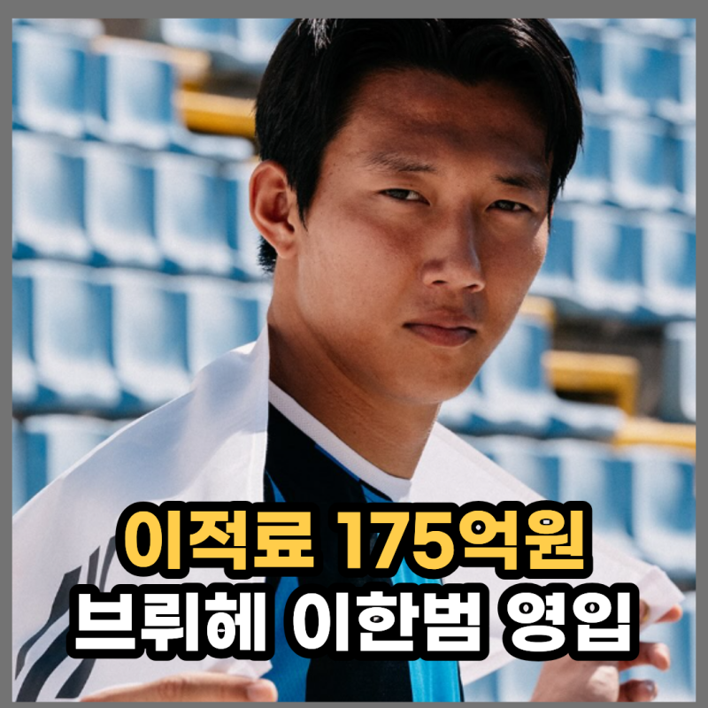 "이적료 175억, 챔스 단골" 이한범, 벨기에 클럽 브뤼헤 이적 성공