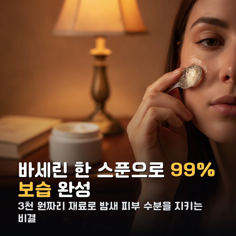 바세린 수면팩 만드는 법, 3천 원으로 99% 보습하기