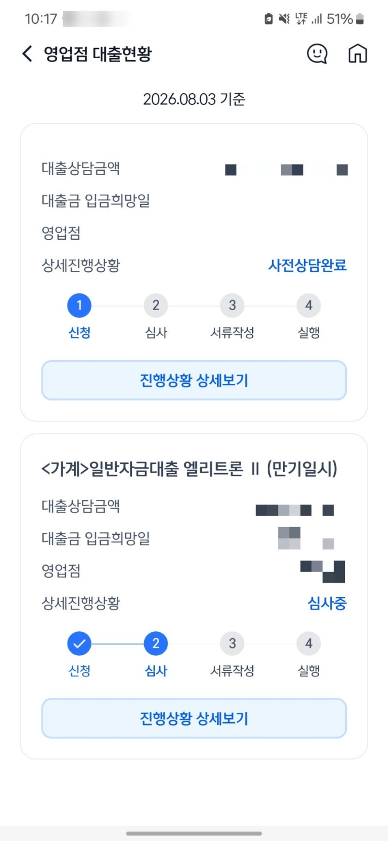 주담대/신용 대출 심사 서류 (국민/신한/우리/하나)