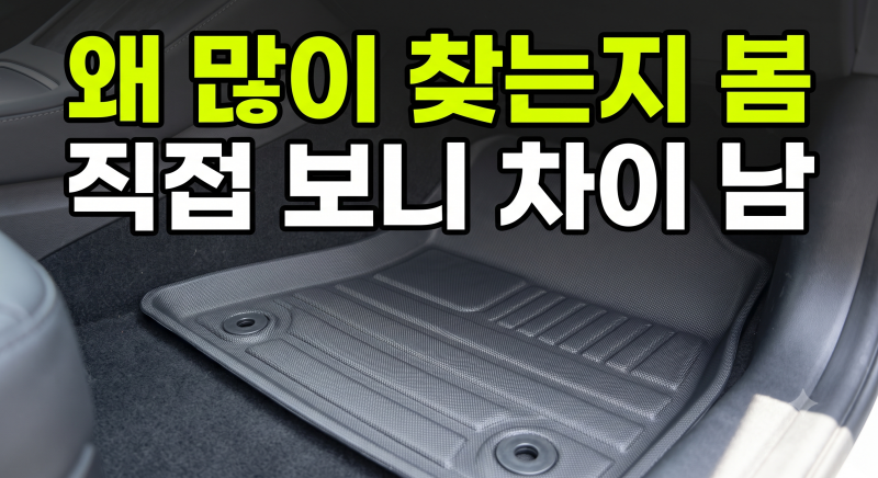 가온 TPE 카매트 오니핏 자동차 발매트 장착 후 세척 소음 솔직한 비교