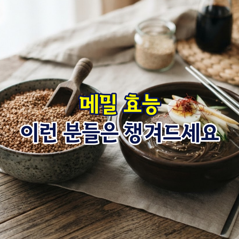 메밀 효능, 이런 분들은 챙겨드세요