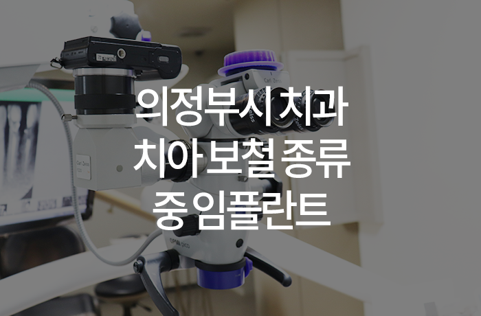 의정부시 치과 치아 보철 종류 중 임플란트