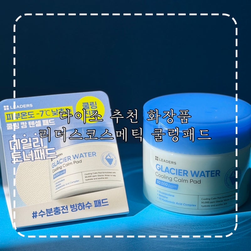 다이소 추천템 화장품 토너패드 추천 리더스 빙하수 쿨링패드 실사용 솔직후기