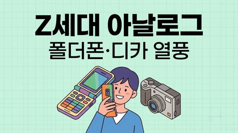 폴더폰·디카 찾는 Z세대, 아날로그가 다시 뜨는 진짜 이유