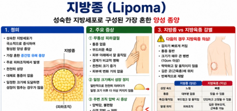 [성인간호학] 66. 지방종(lipoma)