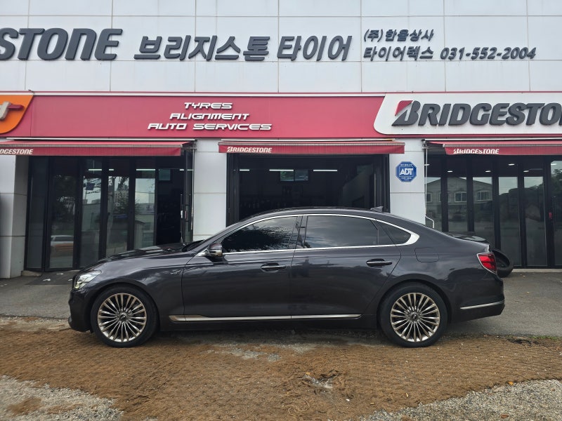 구리타이어 기아 K9 19인치 타이어교체 한국타이어 벤투스 에어 S 245 45 19 / 275 40 19