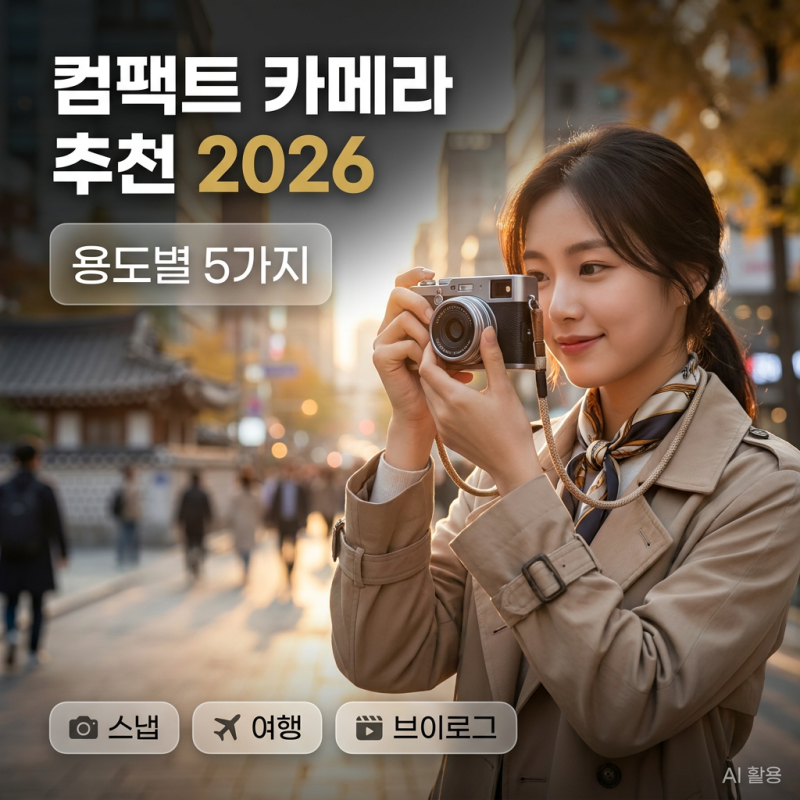 컴팩트 카메라 추천 2026 용도별 5가지
