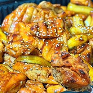 동근이숯불두마리치킨 숯불양념구이 순살 보통맛 후기