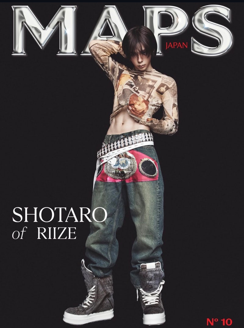 No More Cute RIIZE Shotaro? He Unveils a Charismatic Look in MAPS Magazine