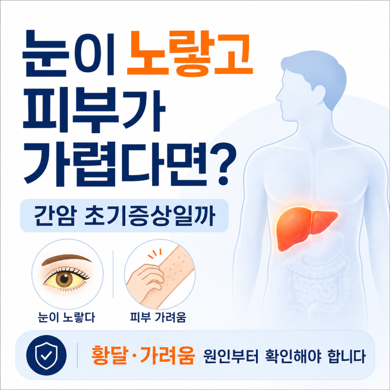 간암 초기증상 눈이 노래진다면? 가려움까지 나타나는 이유