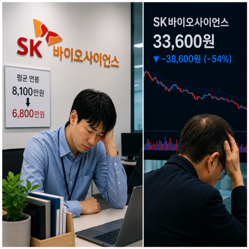 SK바이오사이언스 직원 연봉 8,100만 원에서 6,800만 원으로 줄어든 진짜 이유