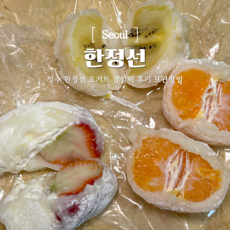 성수 한정선 요거트 찹쌀떡 추천 메뉴 웨이팅 보관 방법 꿀팁