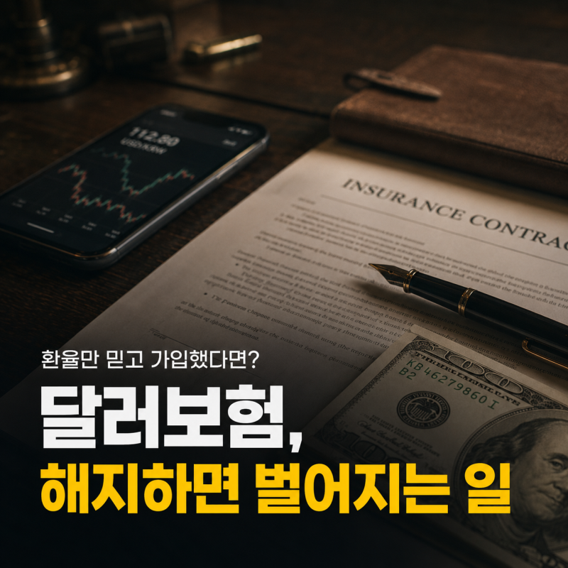 "환율 더 오르겠지" 믿고 가입했는데..달러보험 해지하면 벌어지는 일