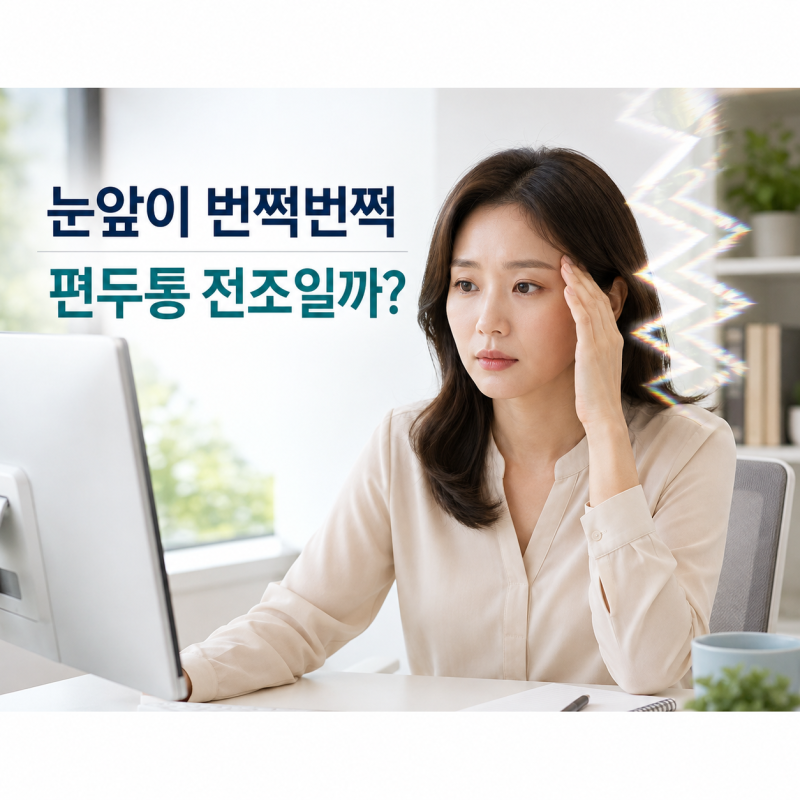 서울 편두통 전조증상, 눈앞이 번쩍이면 모두 편두통일까?