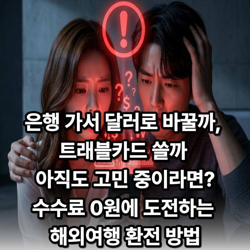 은행 가서 달러로 바꿀까,트래블카드 쓸까 아직도 고민 중이라면? 수수료0원에 도전하는 해....