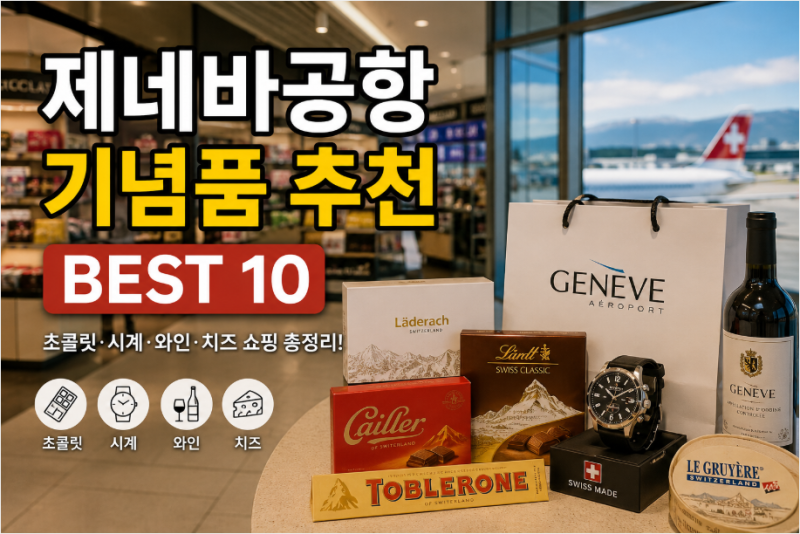 제네바공항 기념품 추천 BEST 10｜스위스 초콜릿·시계·와인 쇼핑 총정리