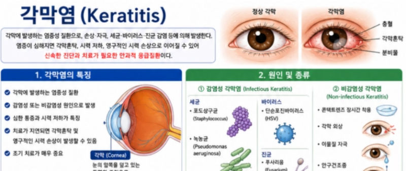 [성인간호학] 45. 각막염(Keratitis)